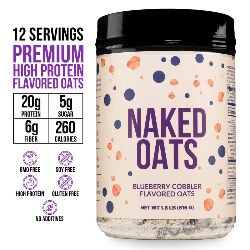 Blueberry Cobbler Protein Oats - Blueberry Cobbler