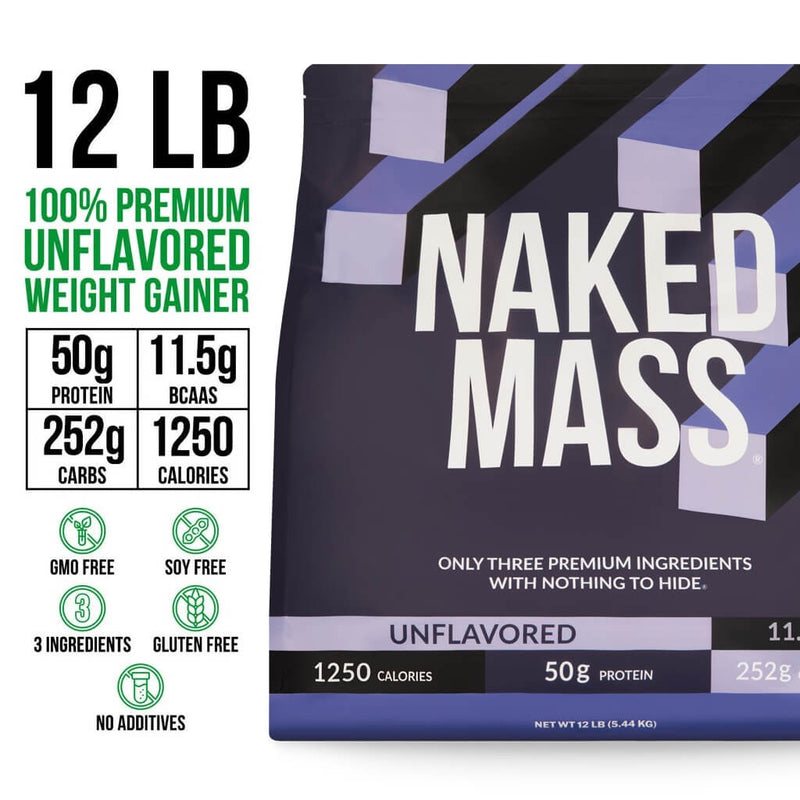 Mass Gainer Protein Supplement - Unflavored 12LB