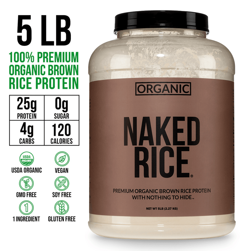 Organic Brown Rice Protein Powder - 5LB Unflavored