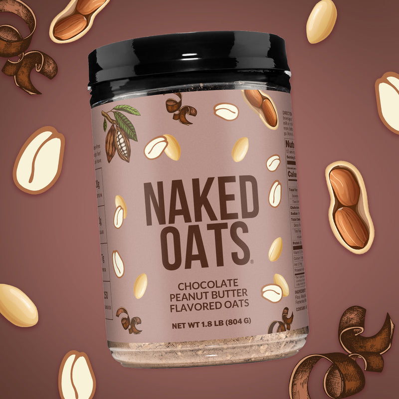 Chocolate Peanut Butter Protein Oats - Chocolate Peanut Butter