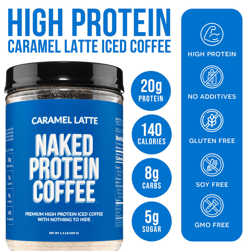 Caramel Latte Protein Iced Coffee - Caramel Latte