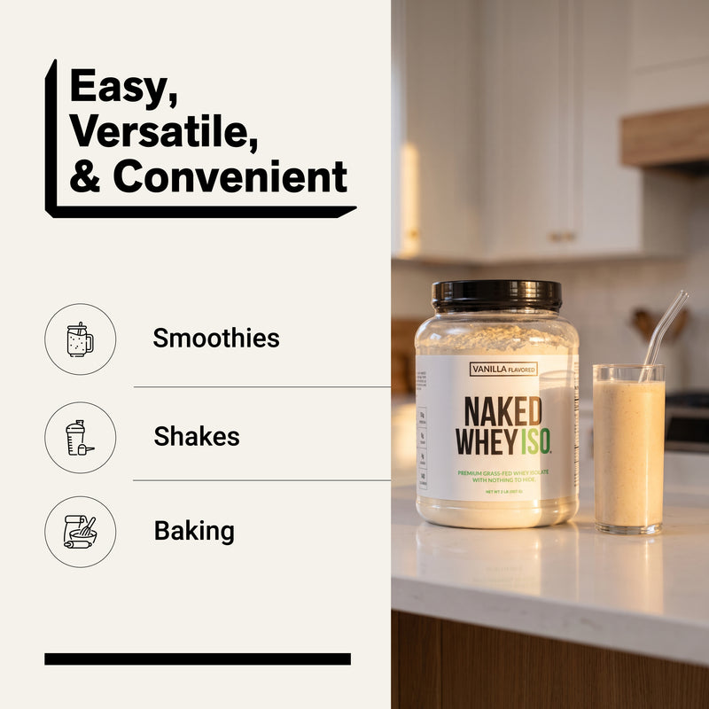 Vanilla Grass-Fed Whey Isolate Protein Powder - Vanilla